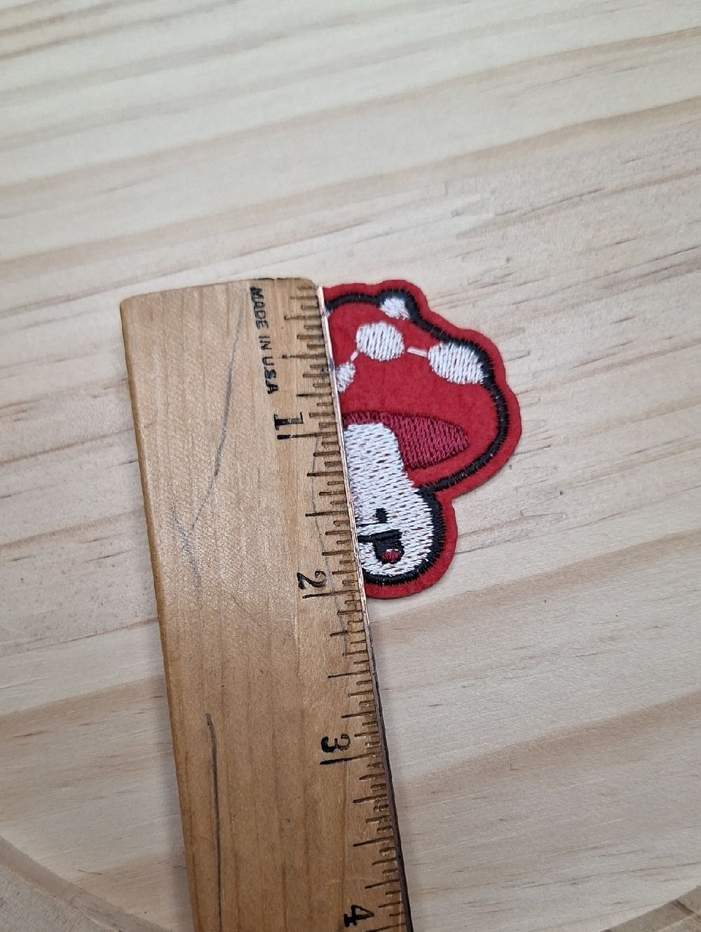 Red Cap Spotted Mushroom Patch Accessory - Picture 3 of 3